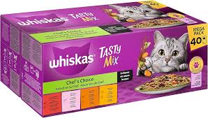 Whiskas 1+ Tasty Mix Kattmat i Sås