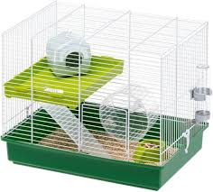 Ferplast Hamsterbur Duo med Ramp och Tillbehör - 46 x 29 x 37.5 cm